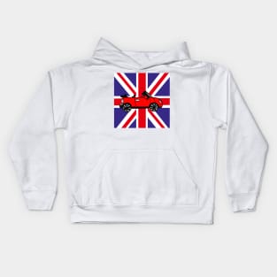 BEEP BEEP Mini, england flag Kids Hoodie